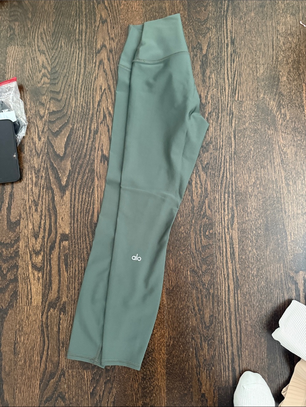 ALO Yoga Olive Green High-Rise Leggings XXS